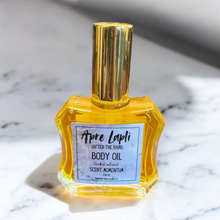 Load image into Gallery viewer, Masculine hydrating body oil with lightweight feel and rugged aroma