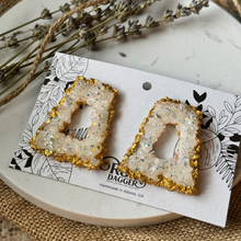 Load image into Gallery viewer, Trapezoid Faux Druzy Earrings