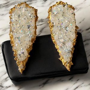 Druzy “The Daggers” Dagger Earrings
