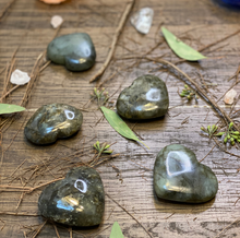 Load image into Gallery viewer, Labradorite Heart Shaped Stone
